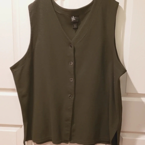 JK Knits Vest Tunic Button Down - Picture 3 of 7